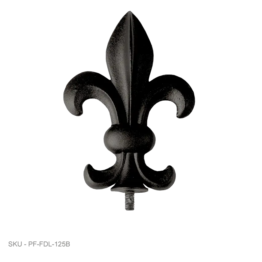Fence Armor Post Caps Accent Finials - Fleur de Lis