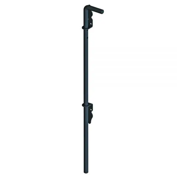 48" Black Drop Rods