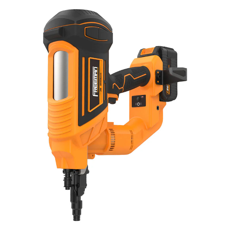 Freeman 20V Cordless and Brushless 3" Single Pin Concrete Nailer Kit