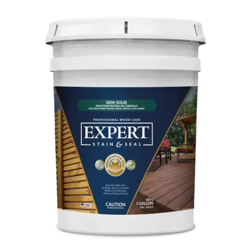 EXPERT Stain & Seal | Semi-Solid Fence, Deck and Wood Stain & Sealer