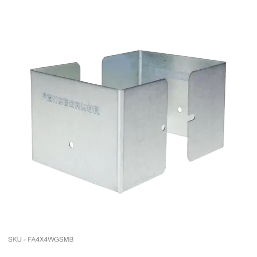 Fence Armor Full Protection Post Protectors & Mailbox Post Protectors - 3" Tall