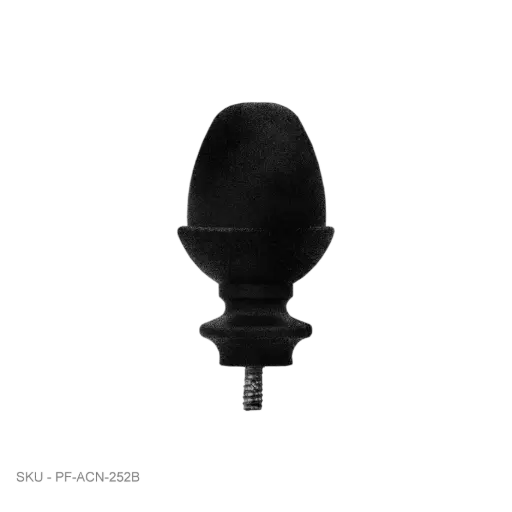 [PF-ACN-252B] Fence Armor Post Caps Accent Finials - Acorn - Flag