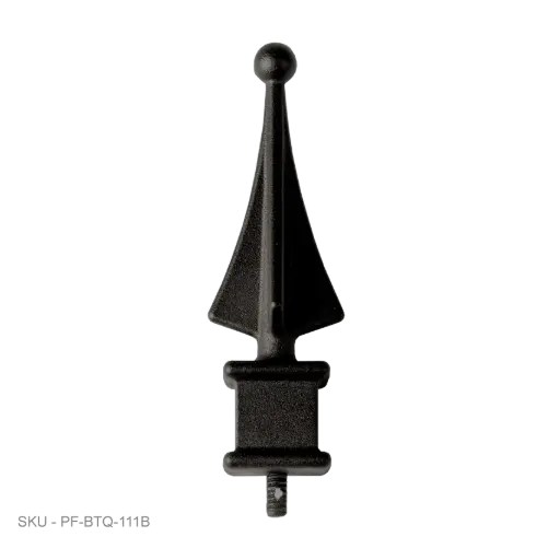 [PF-BTQ-111B] Fence Armor Post Caps Accent Finials - Ball Top Quad
