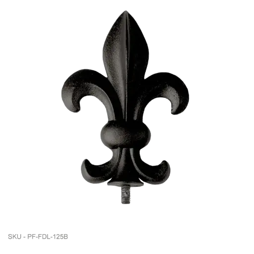 [PF-FDL-125B] Fence Armor Post Caps Accent Finials - Fleur de Lis
